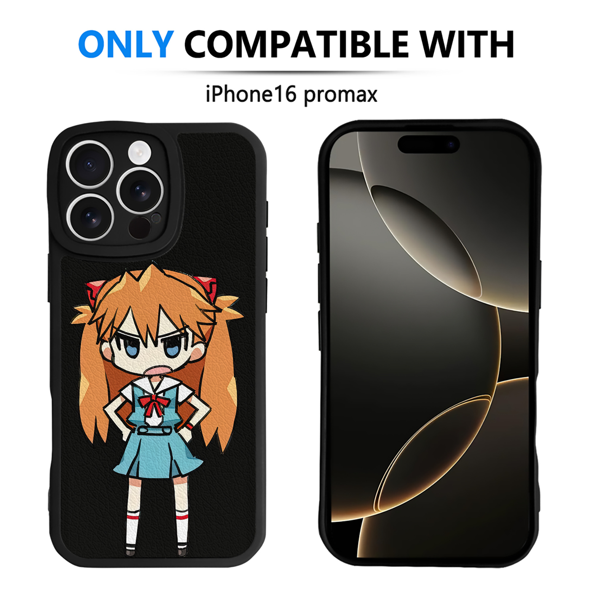 （画像用） EVA 新世紀エヴァンゲリオン 【iPhone 16シリーズ対応】シリコンスマホケース（レザー調） 材質：シリコン